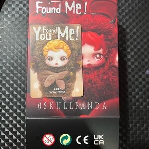 Sneaky Chestnut skullpanda keychain plush